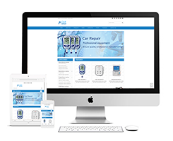 C004蓝色经典医疗产品响应式网站
