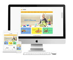 E44 暖色简洁大方儿童玩具增强响应式网站